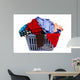 Laundry Basket Clothes Wall Decal