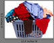 Laundry Basket Clothes Wall Decal