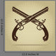 Vintage Crossed Flintlock Pistols