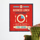 Vintage Bussiness Lunch Poster