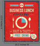 Vintage Bussiness Lunch Poster