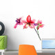 Pink orchids flowers Wall Decal