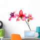 Pink orchids flowers Wall Decal