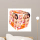 Woman Smile Cube Collage Wall Decal