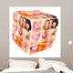 Woman Smile Cube Collage Wall Decal