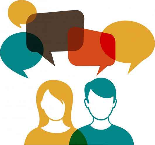 People with Speech Bubbles