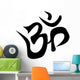 Om Silhouette Wall Decal