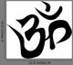 Om Silhouette Wall Decal