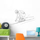 Downhill Race Wall Mural