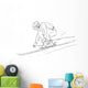 Downhill Race Wall Mural