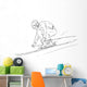 Downhill Race Wall Mural