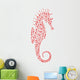 Abstract Seahorse Wall Decal