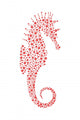Abstract Seahorse Wall Decal