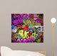 Graffiti wall art background. Hip-hop style seamless texture pat Wall Mural