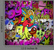 Graffiti wall art background. Hip-hop style seamless texture pat Wall Mural