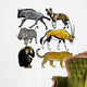 Animals Africa Wall Decal Sticker Set