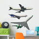 Commercial Airplanes Wall Decal Sticker Set