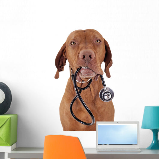 dog as a nurse Wall Decal
