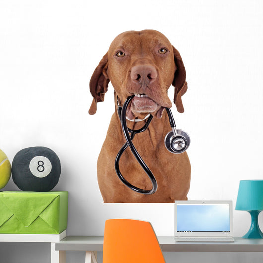 dog as a nurse Wall Decal
