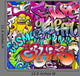 Graffiti wall. Urban art vector background. Seamless texture Wall Mural