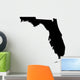 Detailed b/w map of Florida, USA Wall Decal