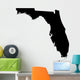 Detailed b/w map of Florida, USA Wall Decal