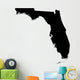 Detailed b/w map of Florida, USA Wall Decal