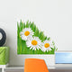 Nature background with beautiful flowers.Vector illustration Wall Decal