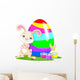 Cute Bunny and Easter Egg Wall Decal