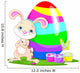 Cute Bunny and Easter Egg Wall Decal