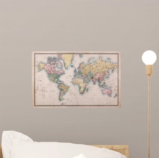 Old Antique World Map