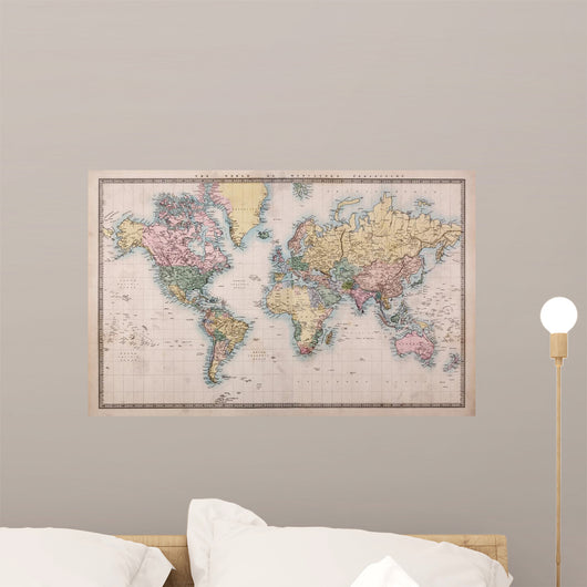 Old Antique World Map