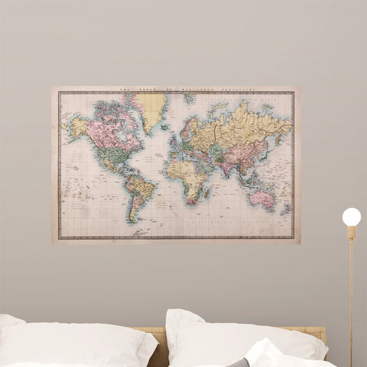 Old Antique World Map