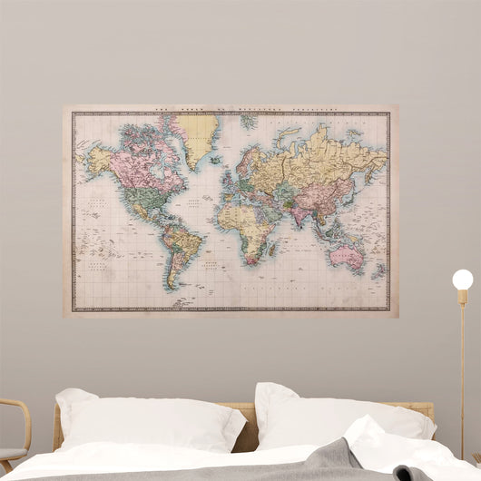 Old Antique World Map