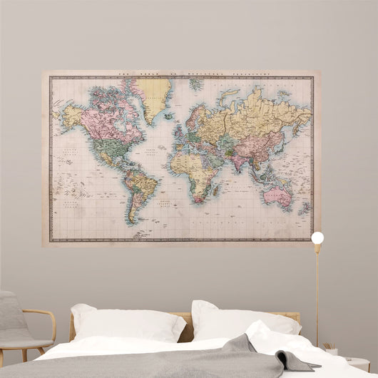 Old Antique World Map