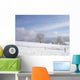 Snowy Hilly Landscape Wall Decal