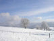 Snowy Hilly Landscape Wall Decal