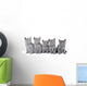 British Shorthair Kittens Sitting Wall Decal