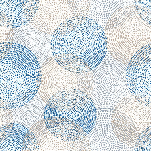 Seamless Abstract Dot Circles Pattern Wall Decal