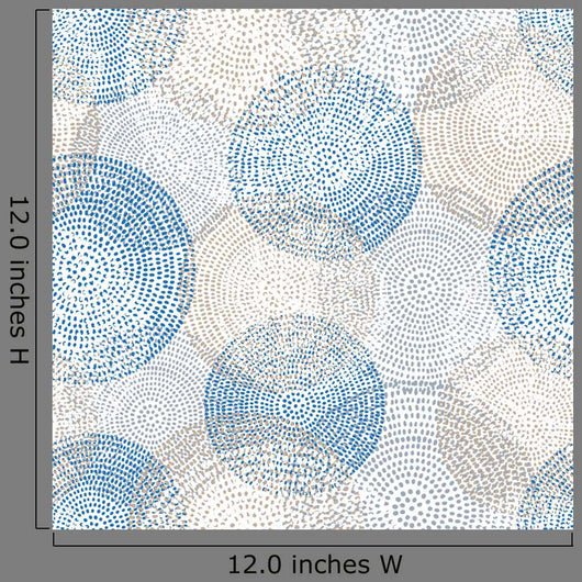 Seamless Abstract Dot Circles Pattern Wall Decal