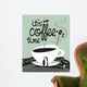 Banner with Cup Coffee
