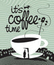 Banner with Cup Coffee