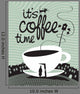 Banner with Cup Coffee