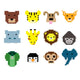 Vector pixel animal face collection Wall Decal