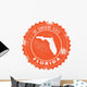 Florida USA State Stamp Wall Decal