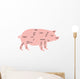 Vector Pork Chart Wall Decal
