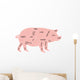 Vector Pork Chart Wall Decal