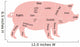 Vector Pork Chart Wall Decal