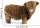 Young Highland Cattle standing in the snow Wall Decal