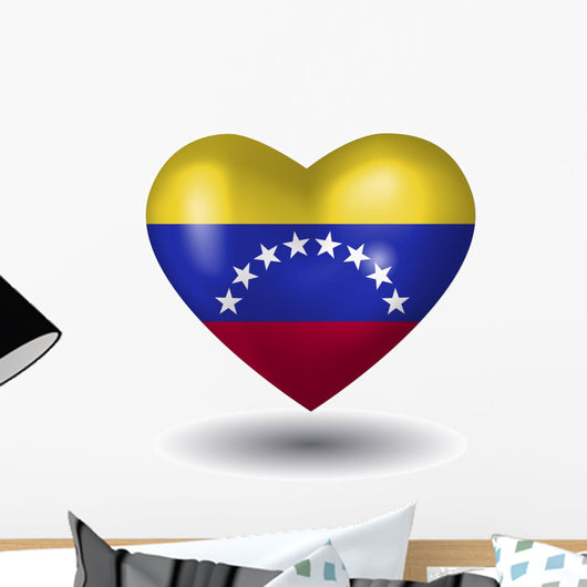 Herz Mit Schatten Venezuela Wall Mural
